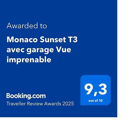 Апартаменты Monaco Sunset T3 Avec Garage Vue Imprenable Босолей Экстерьер фото